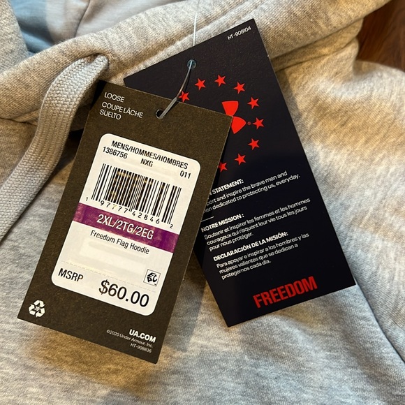 NWT 🇺🇸 Under Armour freedom hoodie - Picture 6 of 6